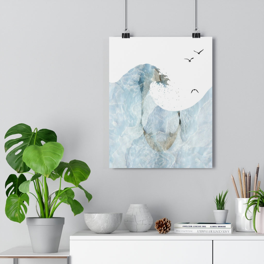 Blocked Wavve Giclée Art Print