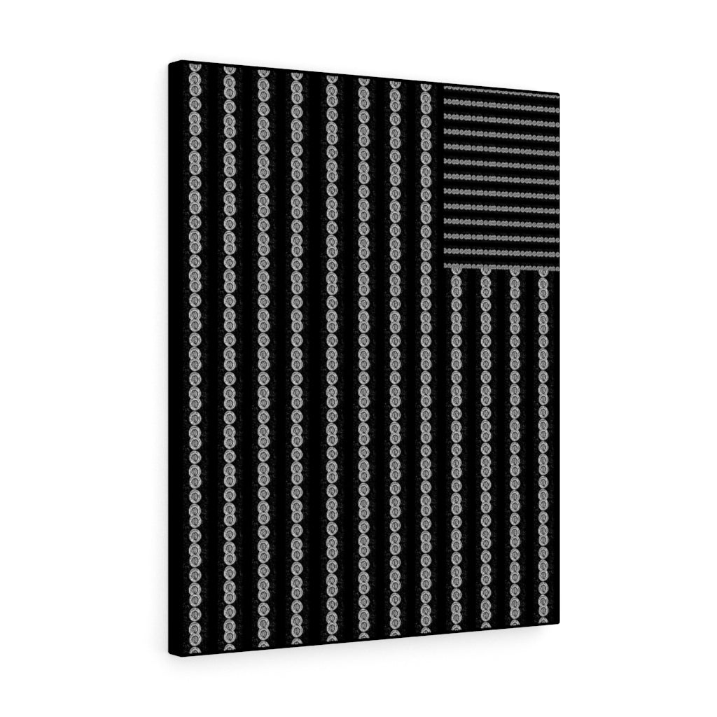 Black Lives Matter Flag Stretched Canvas