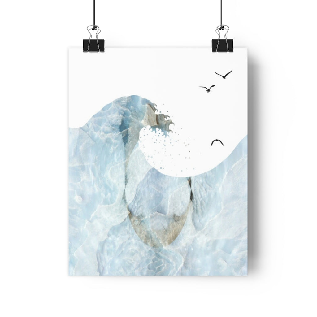 Blocked Wavve Giclée Art Print