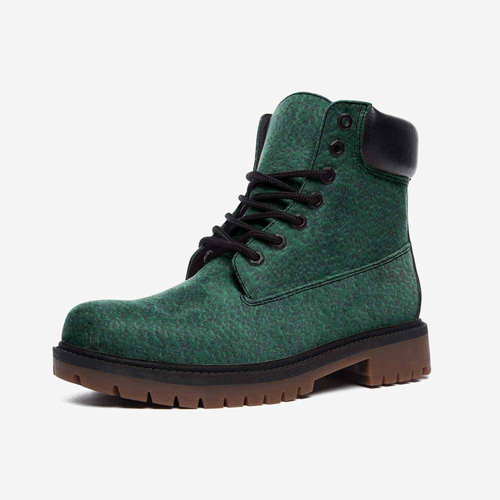 Green Cheetah Leather Lightweight boots TB