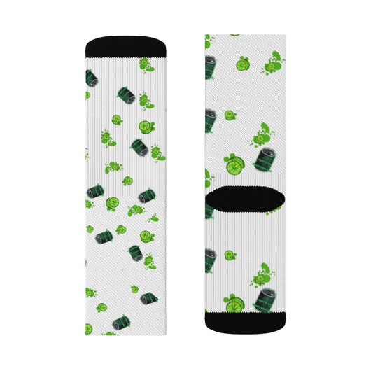 Lime Pop Sublimation Socks