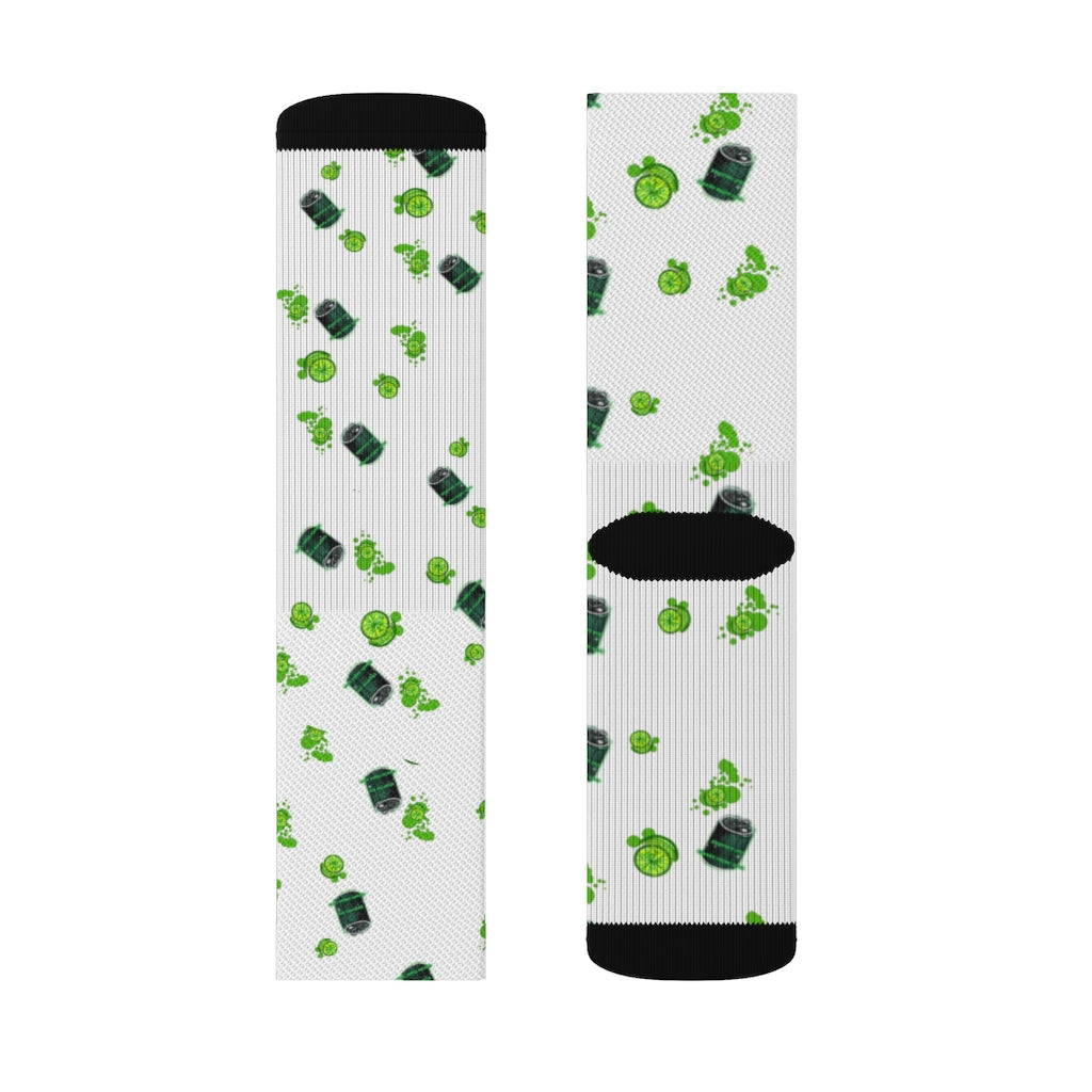 Lime Pop Sublimation Socks