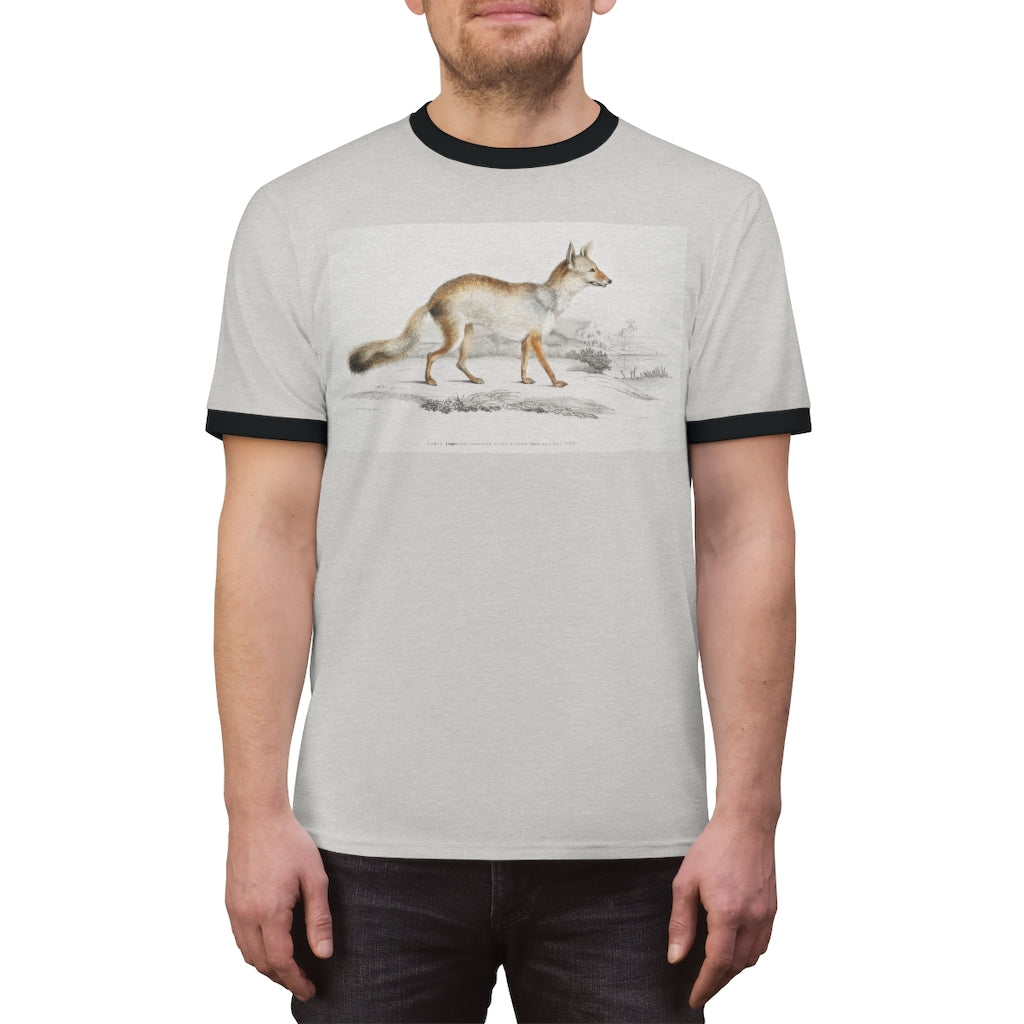 fox zoology Unisex Ringer Tee