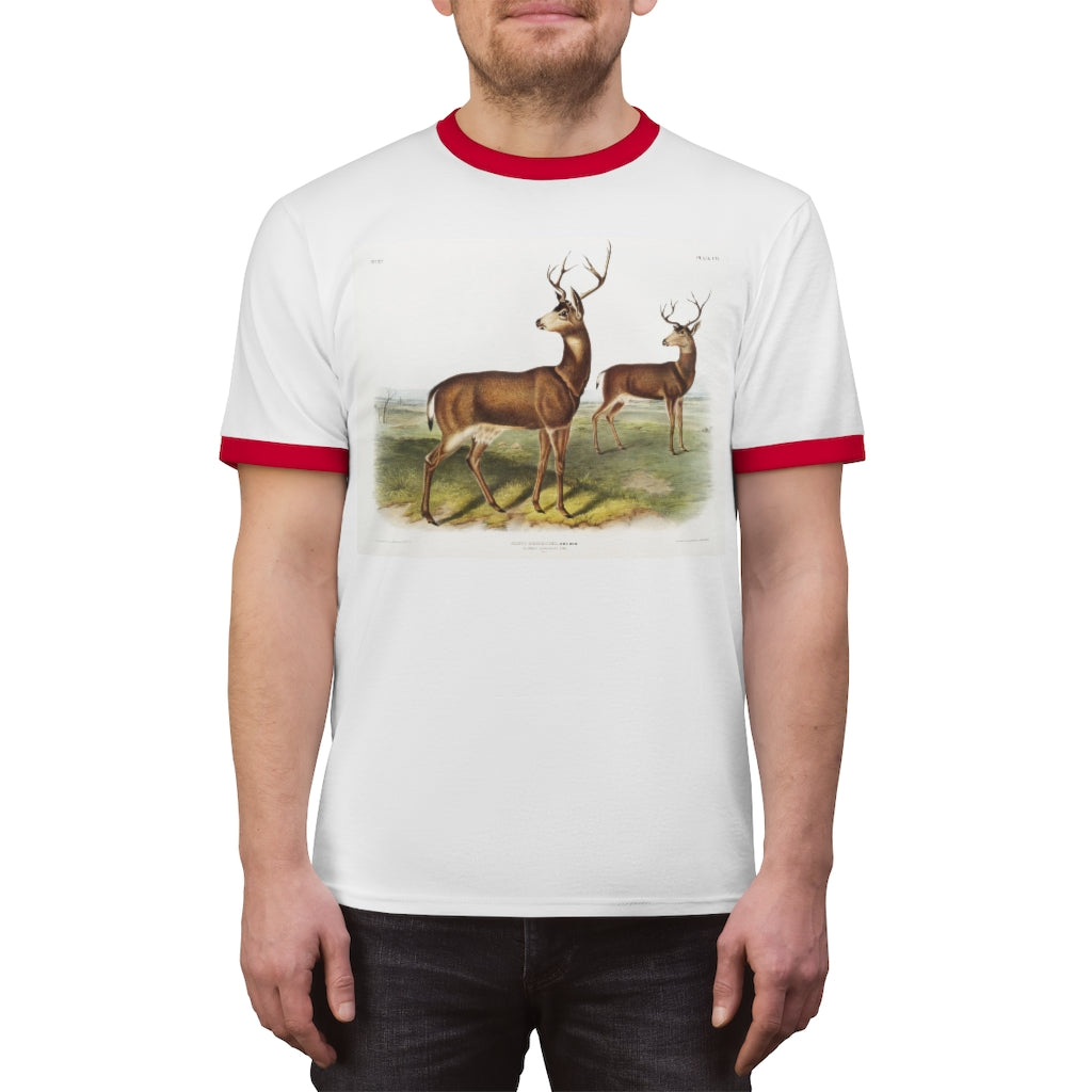 buck zoology Unisex Ringer Tee