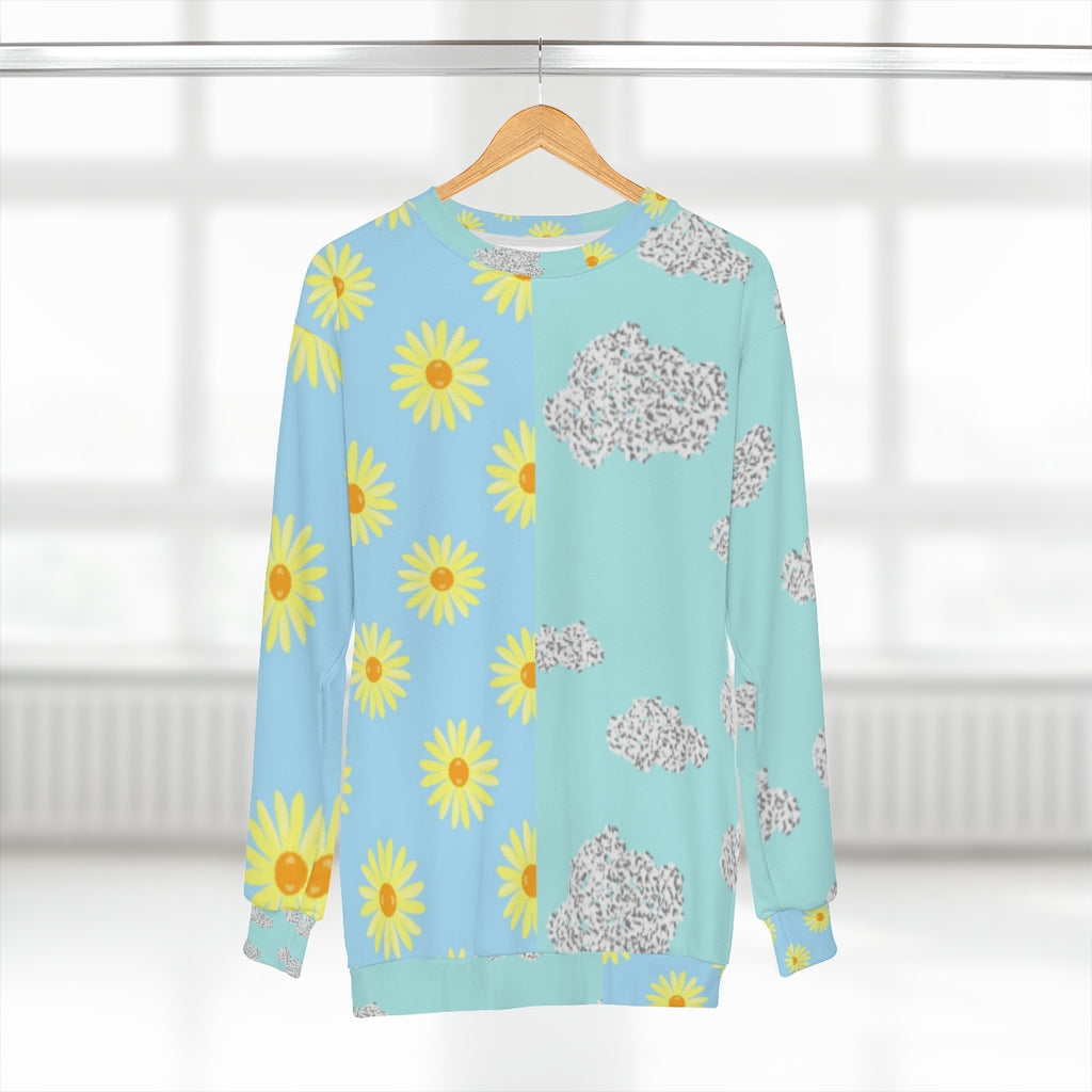 skyblue pattern block Unisex Sweatshirt