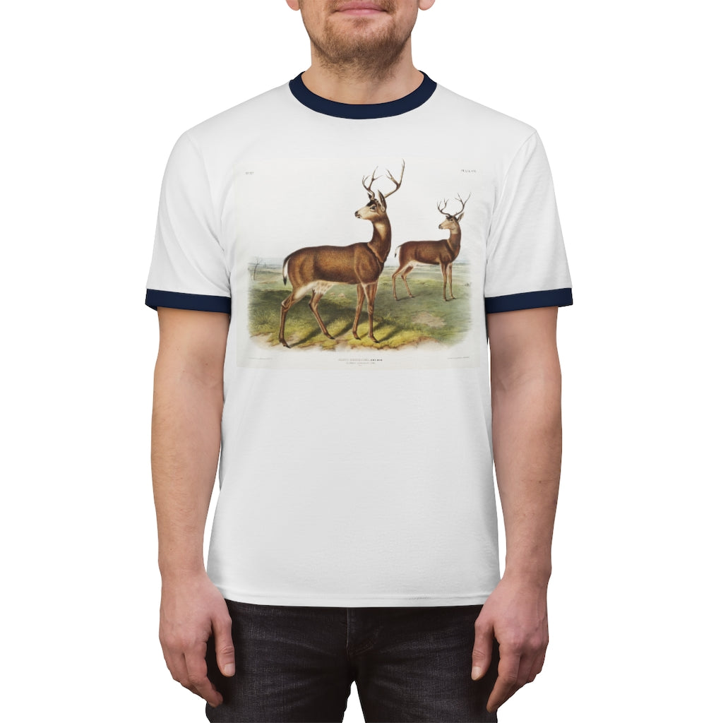 buck zoology Unisex Ringer Tee