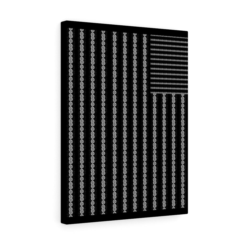 Black Lives Matter Flag Stretched Canvas