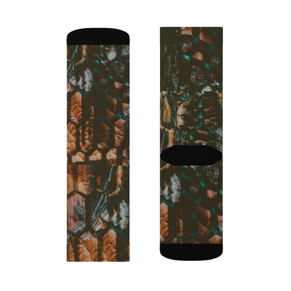 Dino Print Sublimation Socks