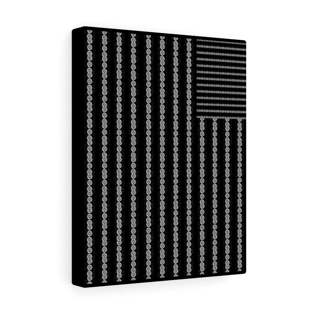 Black Lives Matter Flag Stretched Canvas