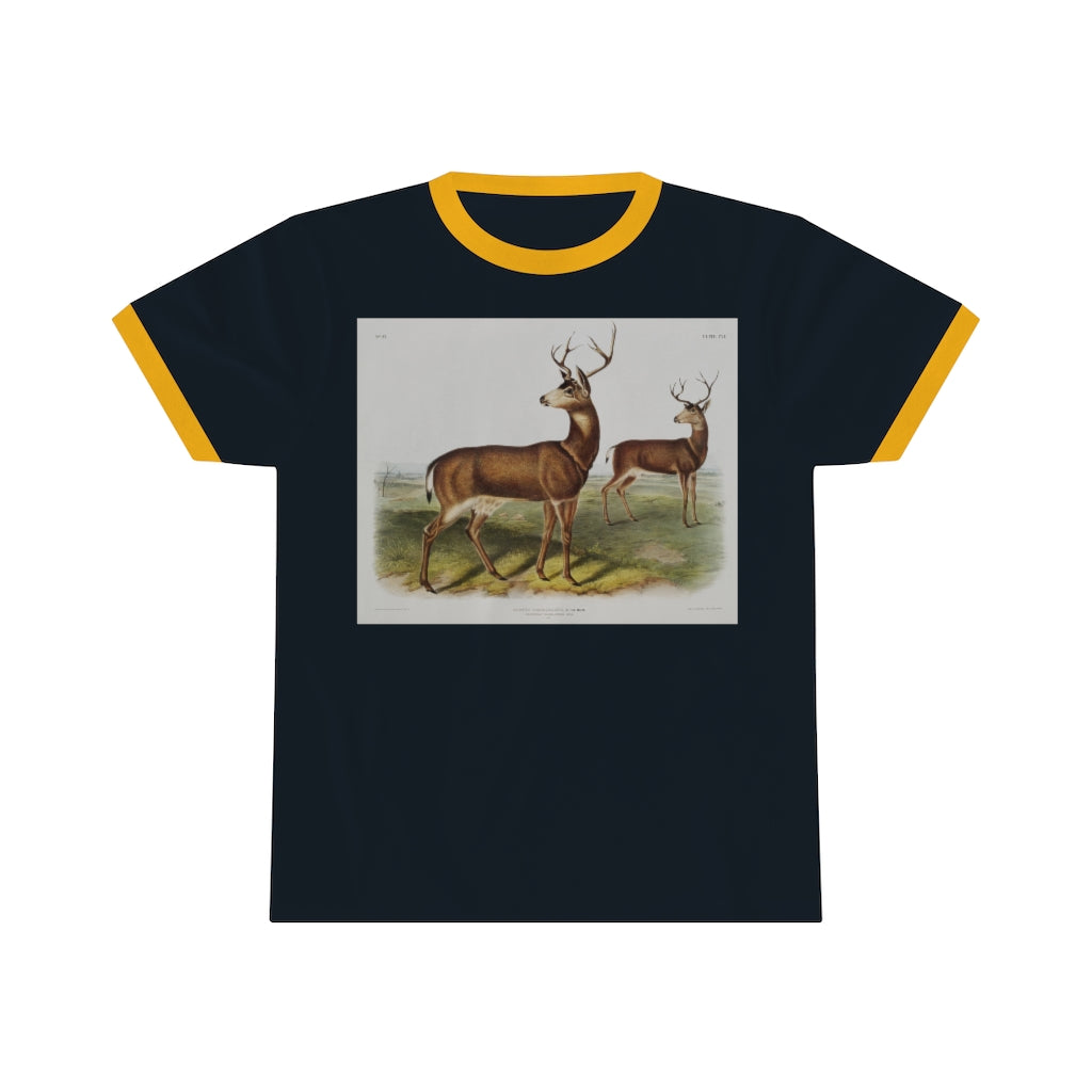 buck zoology Unisex Ringer Tee