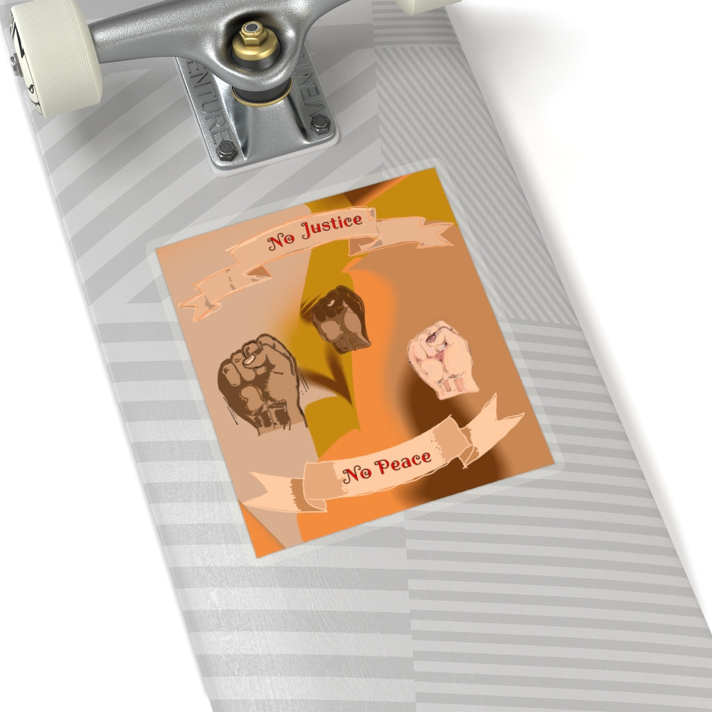 No Justice No Peace Kiss-Cut Stickers