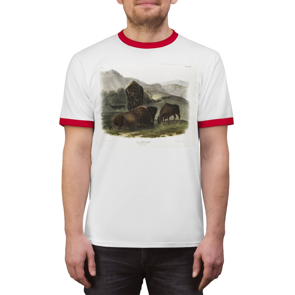 bison zoology Unisex Ringer Tee