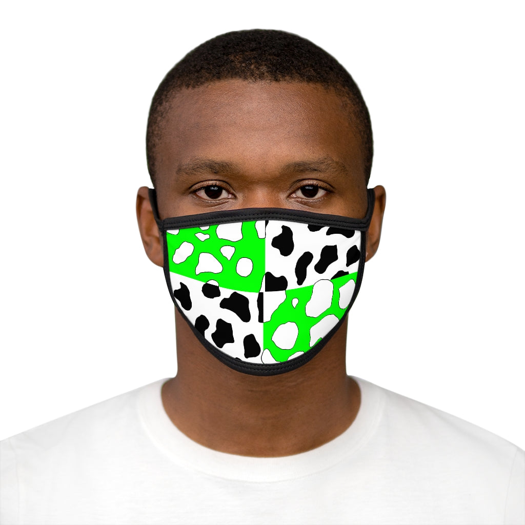 e-boi Green Cowboi Mixed-Fabric Face Mask
