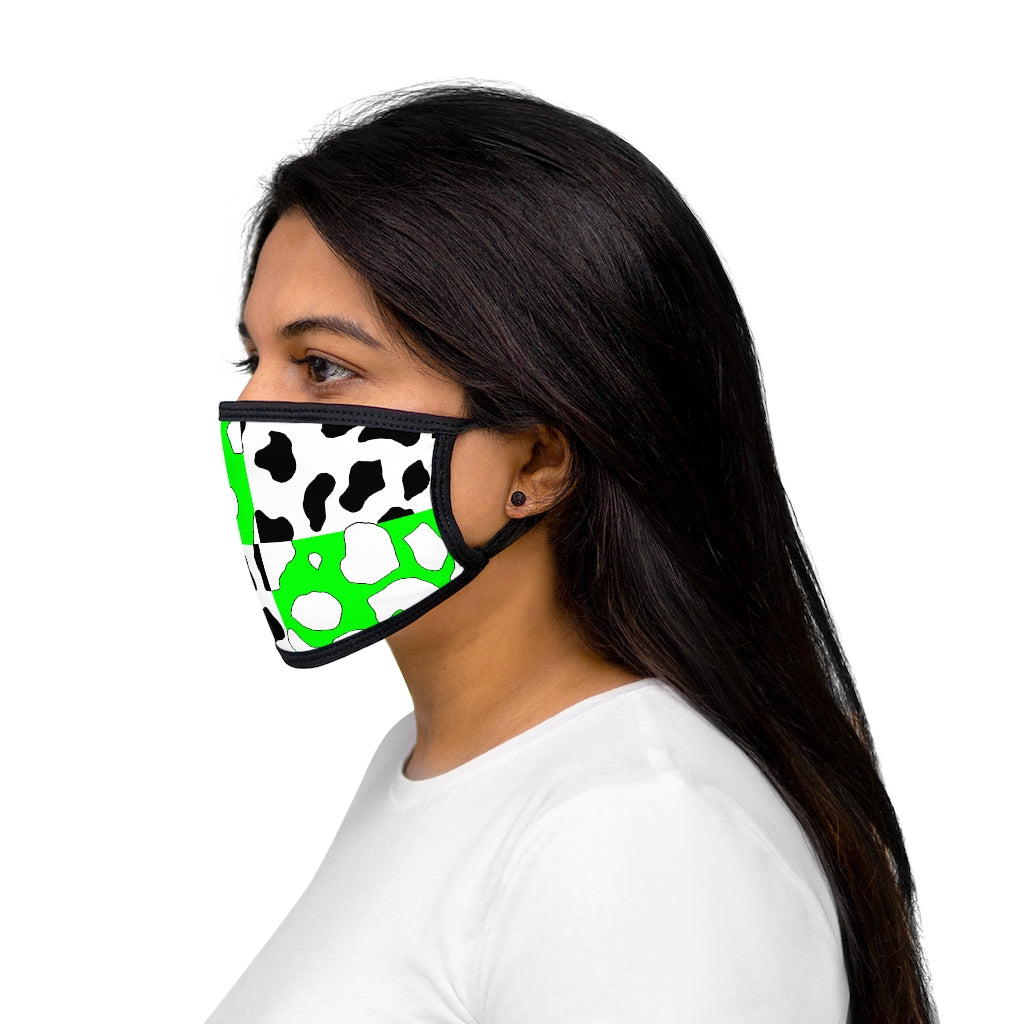 e-boi Green Cowboi Mixed-Fabric Face Mask