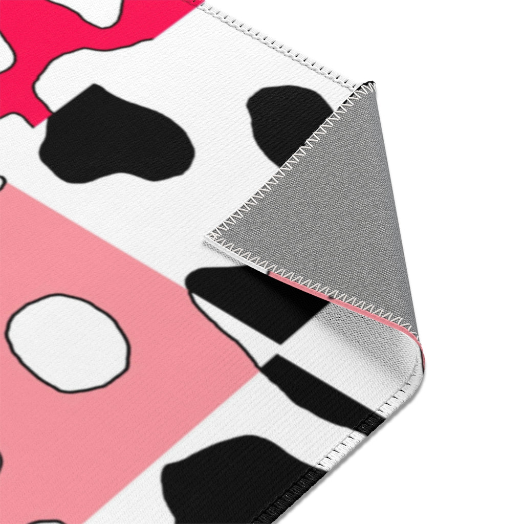 Cowboi Pink Area Rugs