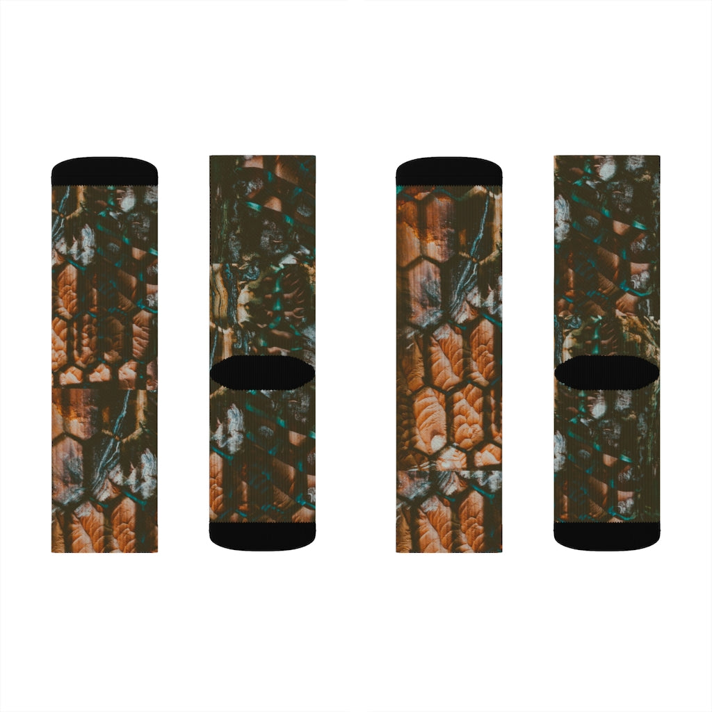 Dino Print Sublimation Socks