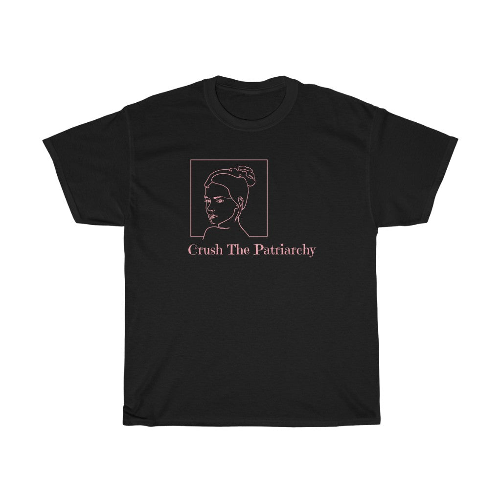 Crush The Patriarchy Pink Cotton Tee