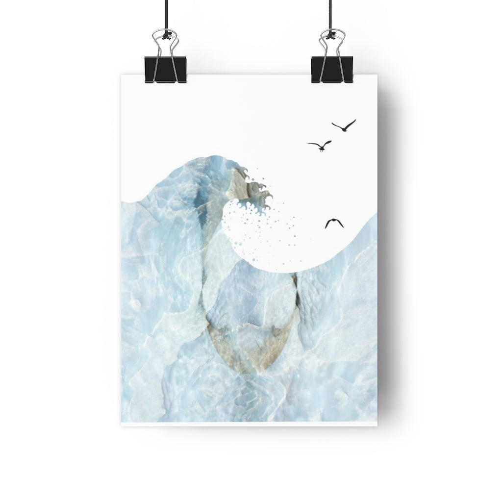 Blocked Wavve Giclée Art Print