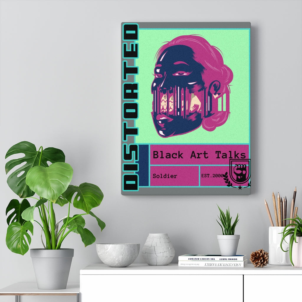 Black Art Talks Stretched Canvas