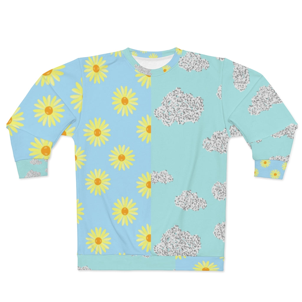 skyblue pattern block Unisex Sweatshirt