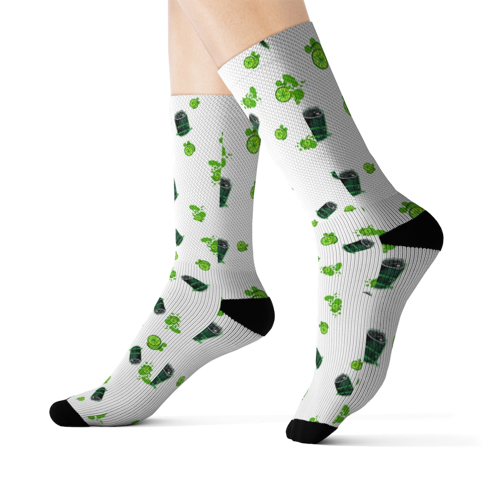 Lime Pop Sublimation Socks