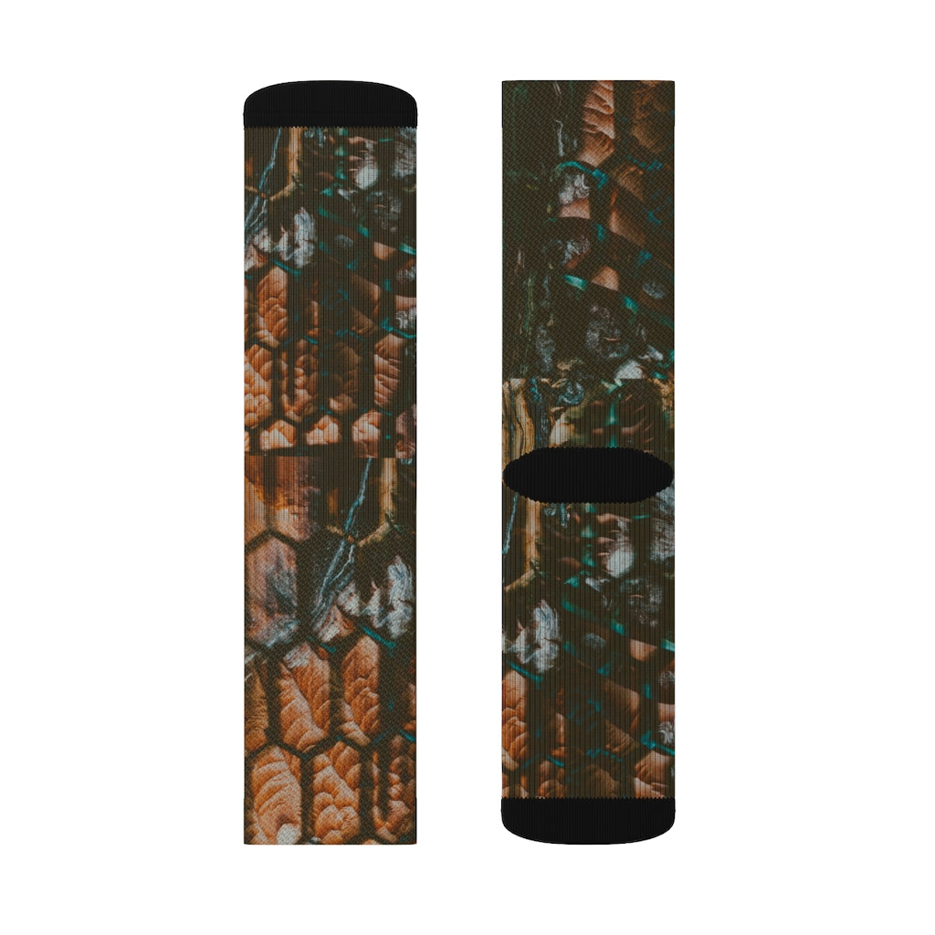 Dino Print Sublimation Socks