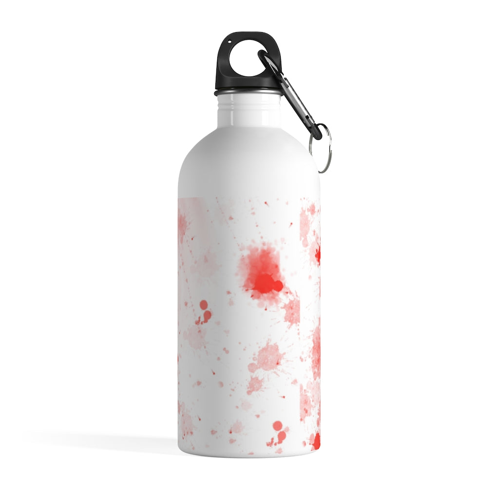 blood spatter Stainless Steel Water Bottle