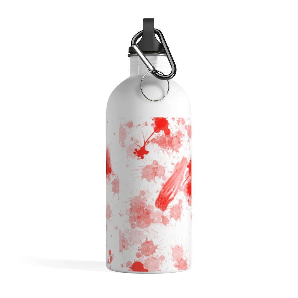 blood spatter Stainless Steel Water Bottle