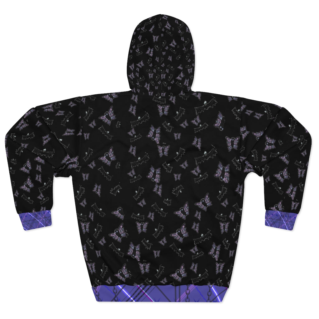 butterflies and bats Pullover Hoodie Black