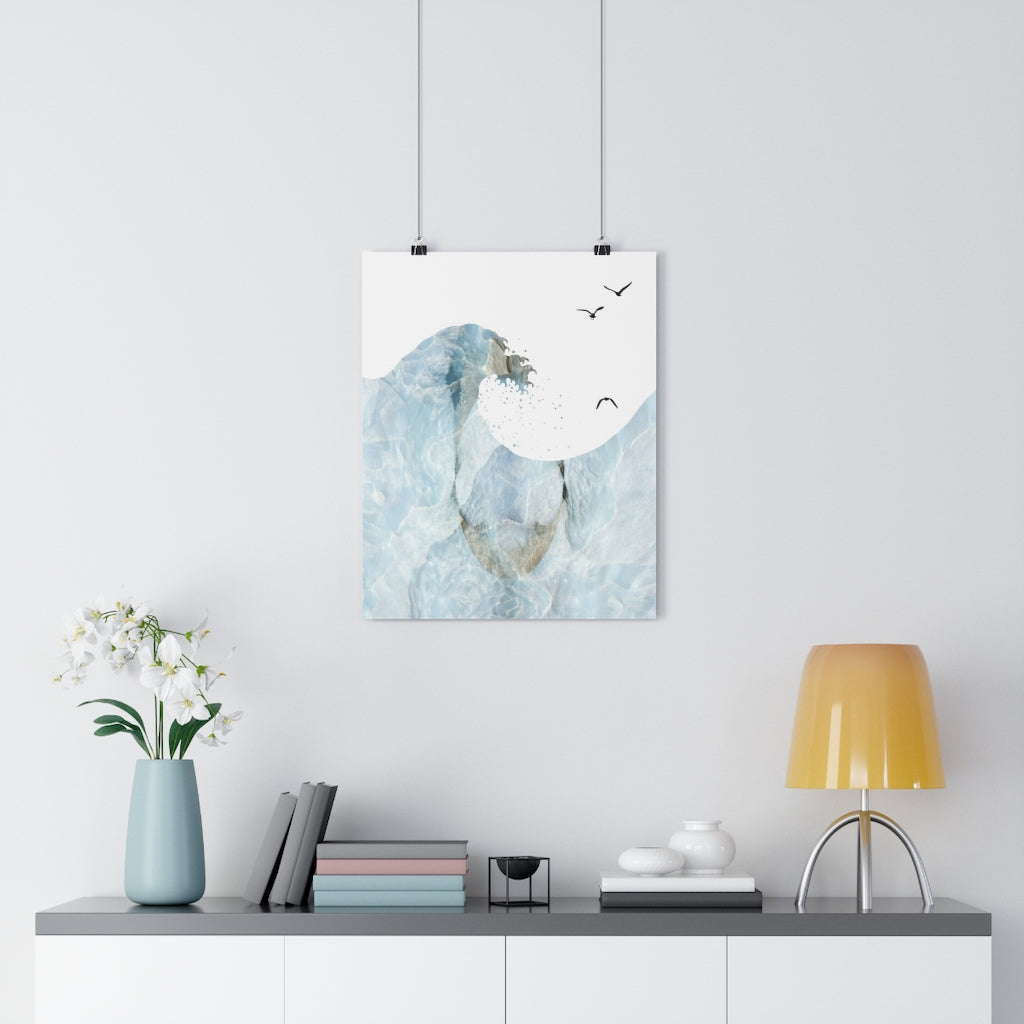 Blocked Wavve Giclée Art Print