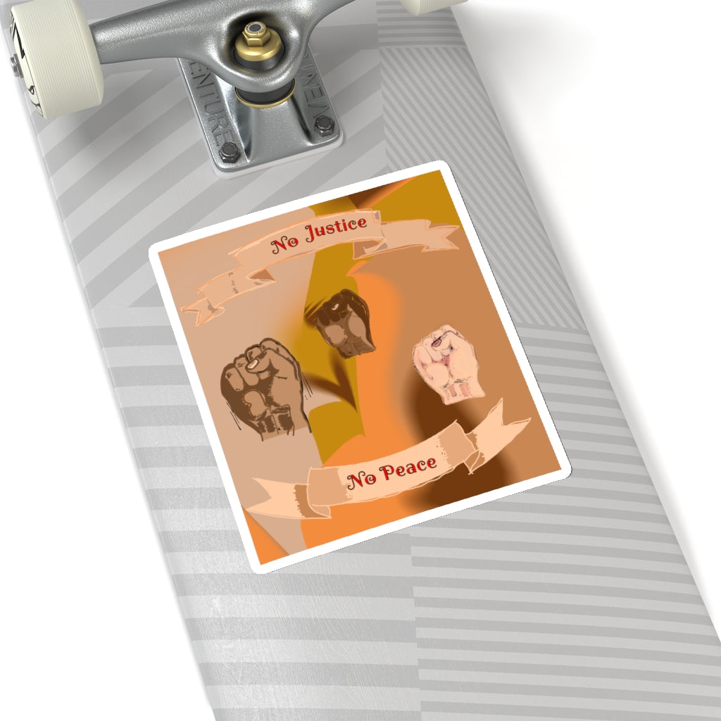 No Justice No Peace Kiss-Cut Stickers