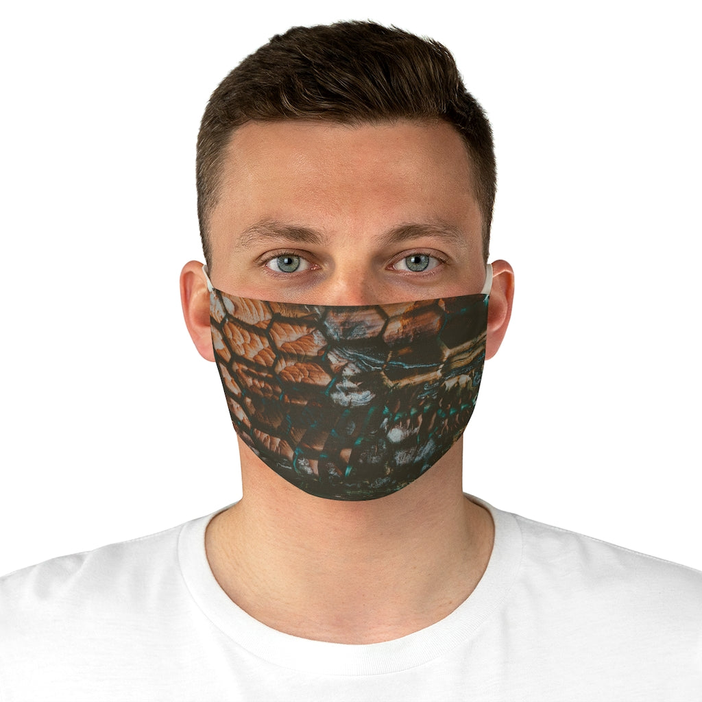 Dino Skin Print Fabric Face Mask