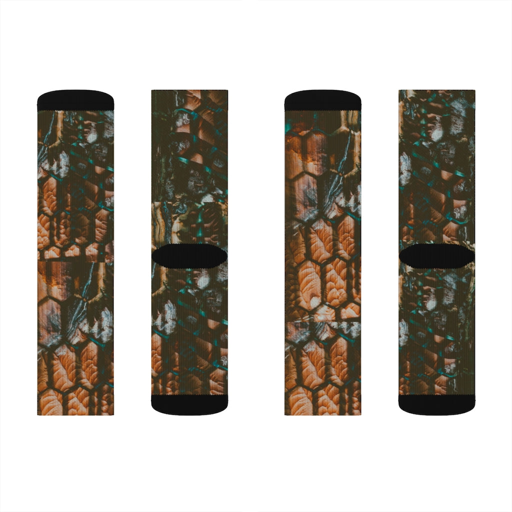 Dino Print Sublimation Socks