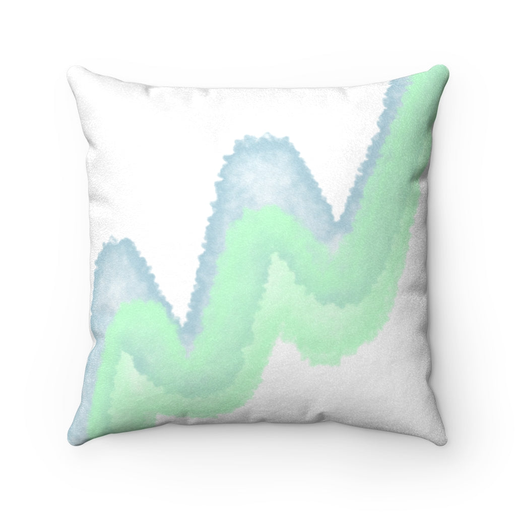 newport beach stripe Faux Suede Square Pillow