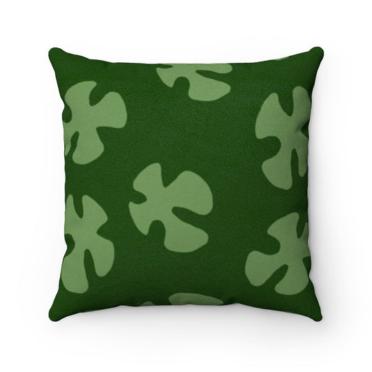 reggies camo Faux Suede Square Pillow