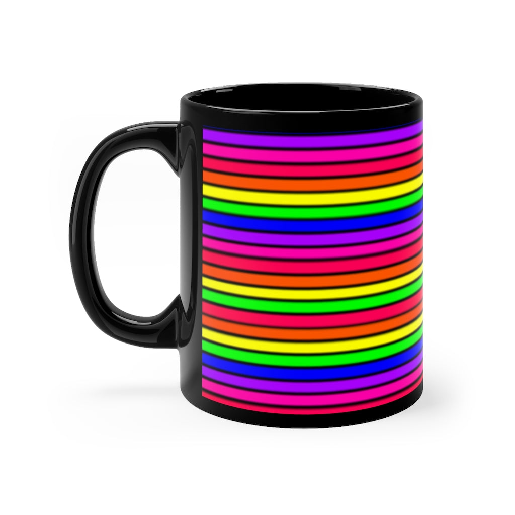 Rainbow Stripe mug 11oz