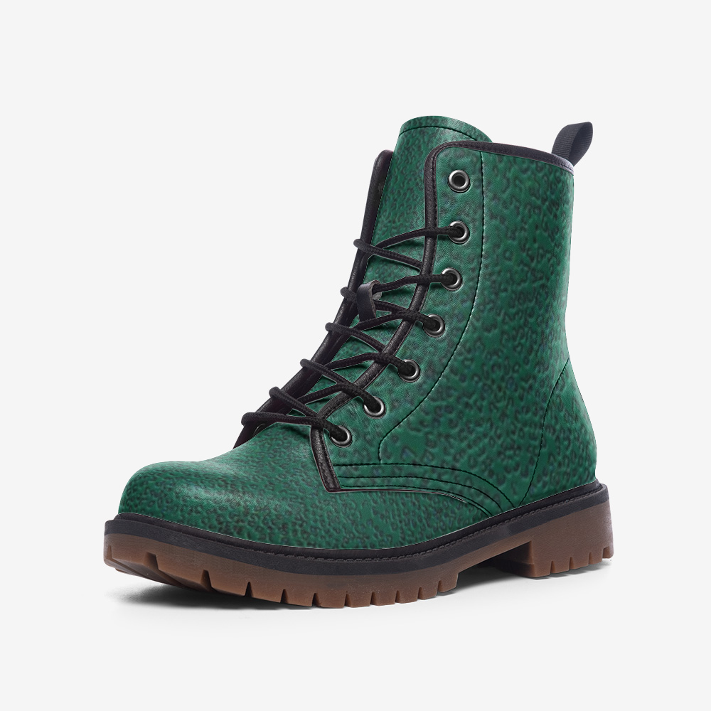 Green Cheetah Leather Lightweight boots MT
