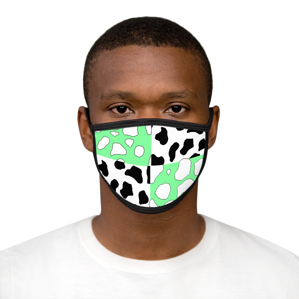 Softboi Green Cowboi Mixed-Fabric Face Mask