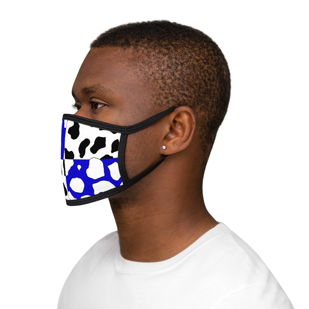 e-boy Blue Cowboi Mixed-Fabric Face Mask