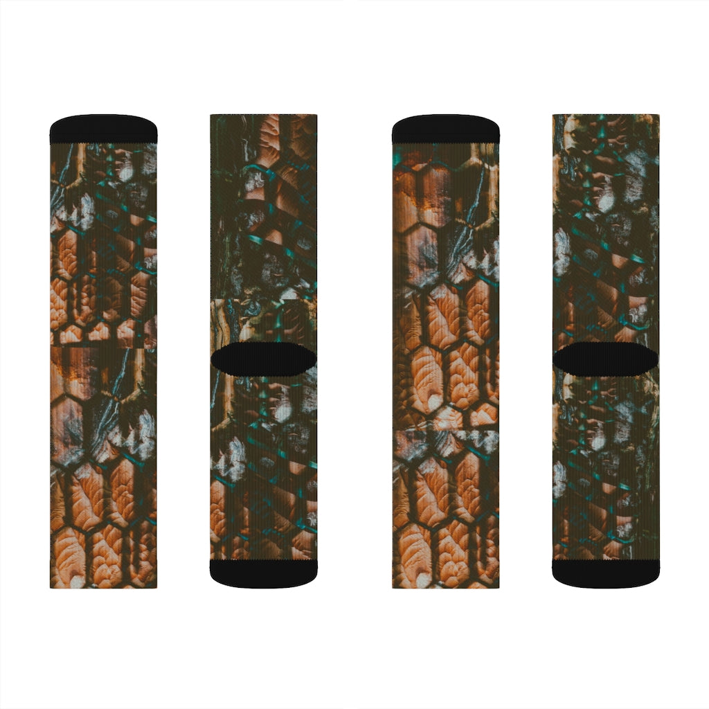 Dino Print Sublimation Socks