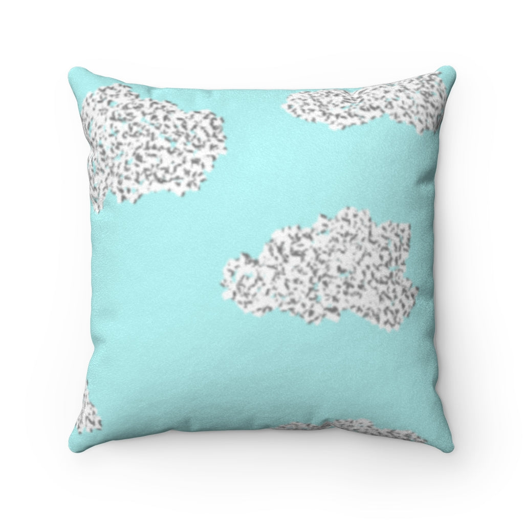 cubic cloud Faux Suede Square Pillow