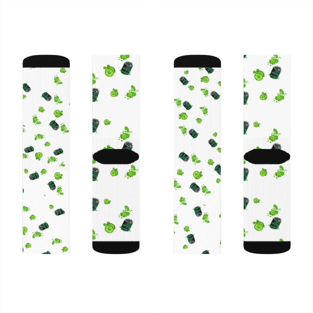 Lime Pop Sublimation Socks