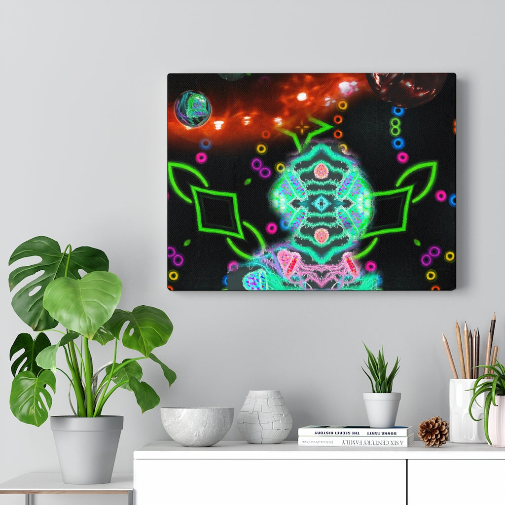 Space Child Stretched Canvas