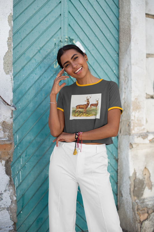 buck zoology Unisex Ringer Tee